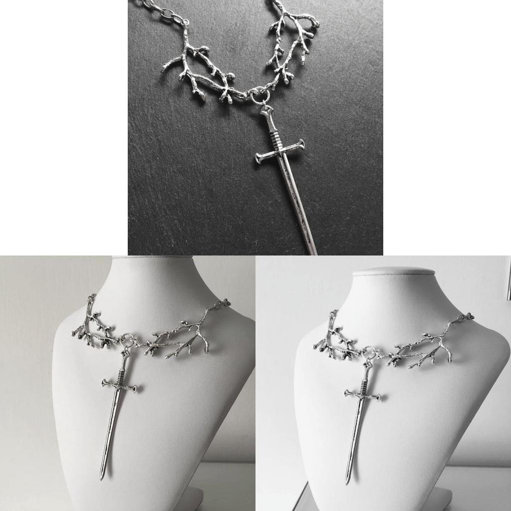 Geometric Cross Pendant Chain With Alloy Material For Fashion Women