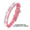 Glänzender Super-Diamant-Strass-Katzenhalsband Welpen Baby Hund Katzenhalsband Mikrofaserband Kätzchen Zubehör Welpenhalsband