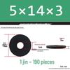 Thickened Black Flat Washer: Enhanced Round Metal Spacer for Home Use