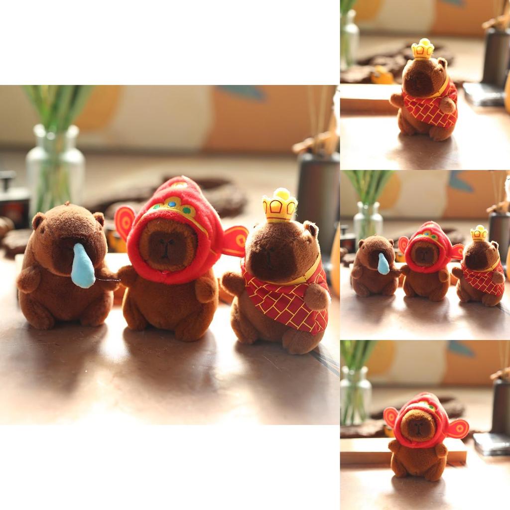 Adorable Capybara Stuffed Animal Keychain Pp Cotton Plush Toy Bag Accessory For Kids Teens Girls