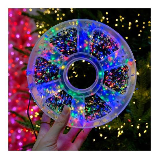 LED Copper Wire String Lights Waterproof 8 Modes String Light LED Beaded Fairy Christmas Light for Roof Wedding Party Outdoor Indoor Garden Tree Decor