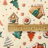 0.5m/1m/5m Gingerbread Man Print Christmas Style Fabric For Sewing Tablecloths Sofa Pillowcase Christmas Decoration DIY Fabrics