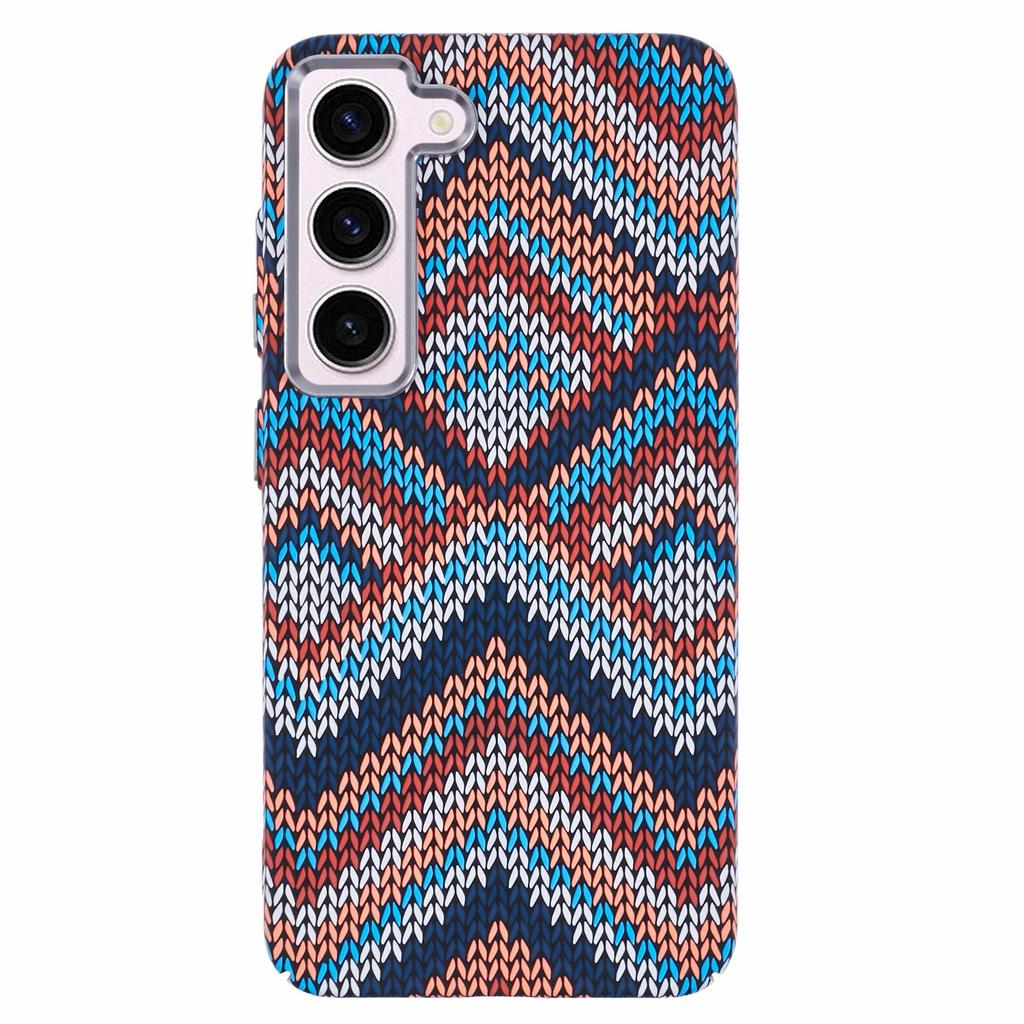 Pro pouzdro Samsung Galaxy S23 Kompatibilní s MagSafe Vzor karbonových vláken PC kryt na telefon s vodním transferem