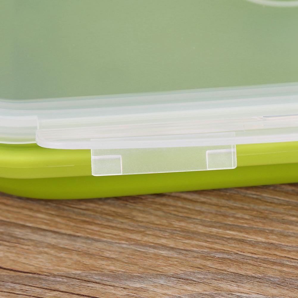 800ml Silicone Collapsible Portable Lunchbox Bowl Folding Food Storage Container