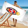 Wisła poster Print Beach Towel, Large Soft Quick Dry Towel for Beach Camping Swimming