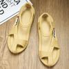 Luxury summer men's beach sandals new retro ethnic style EVA woven shoes men's and women's loose toe casual comfortable sandals