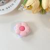 Solid Color Flower Mobile Phone Airbag Bracket Mirror Sticker Flip Glass Makeup Mirror Sticker Telescopic Ring Simple