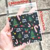 100PCS Christmas Gift Bags Xmas Candy Cookie Self-Adhesive Bag Baking Packaging Bags for Biscuits Cookies Party Decoration