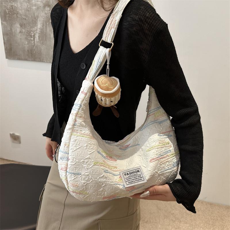 Stylish Fashionable Nylon Tote Bag For Commuting Available In Black Pink Yellow And White