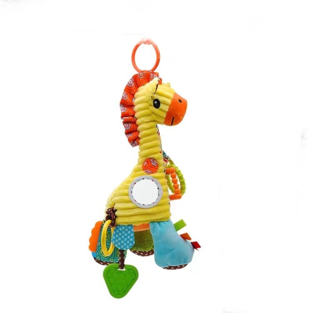 

Soft Plush Soft Animal Handbells Handle Grip Stroller Mobile Toys Hanging Rattle