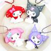 Sanrio Kuromi Black Angel Series PVC Mascot Keychain