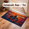 Personalized Name Designs Theme Crystal Velvet Floor Rug Personalized Custom Name Text Warm Carpet Home Decoration