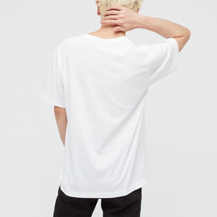 UNIQLO × Jujutsu Kaisen Collaboration Printed Crew Neck Straight Cut Short Sleeve T-Shirt Unisex T-Shirt White 442870-00