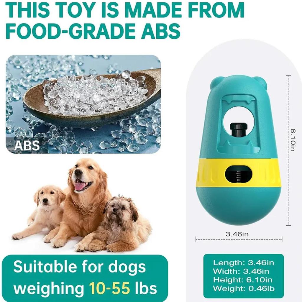 Držák na tyčinky Bully, hračka pro psy, pomalý krmítko, míček, dávkovač krmiva pro malé a střední psy, nepravidelný rolovací design, hračky pro psy