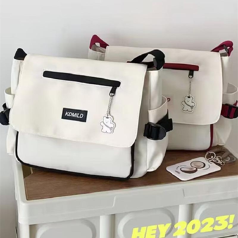 Fashion Nylon Crossbody Bag Large Capacity Shoulder Bag Hiking Travel Messenger Bag