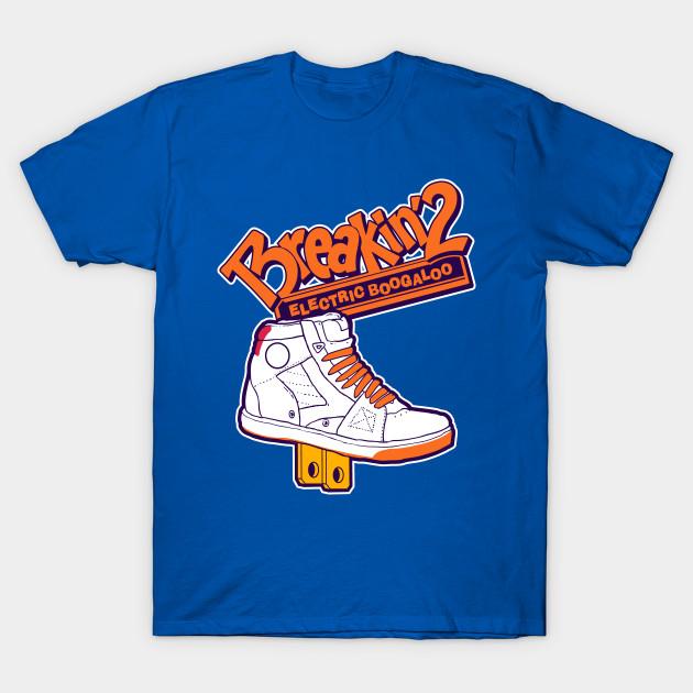 Мужская черная футболка с принтом Breakin 2 Electric Boogaloo - Electric Shoe Печать на термотрансферной бумаге без резки Хлопковая футболка 2XL королевский синий