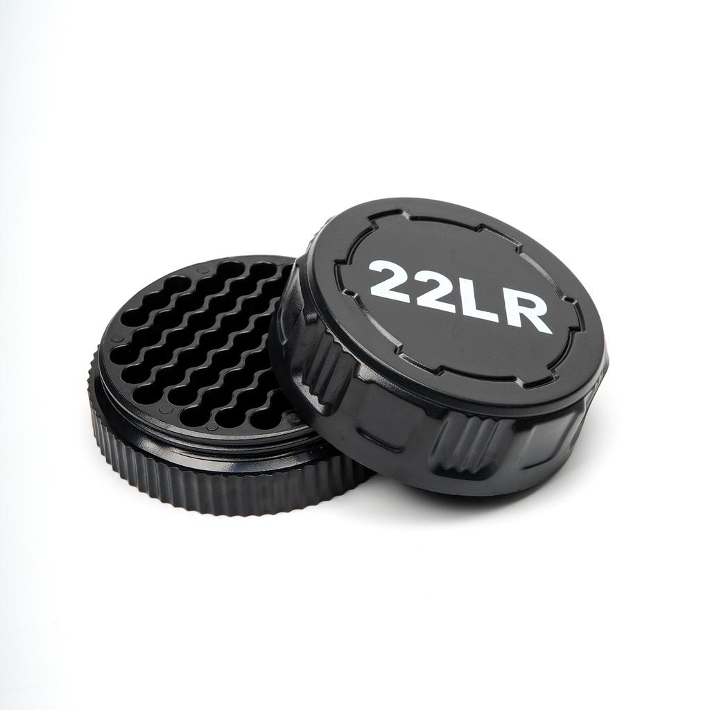22LR Round Storage Box 50-Round Pocket Case With Screw Lid Durable Mini Organizer For Small Caliber Rounds