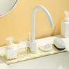 1pc Kitchen Silicone Faucet Mat Faucet Water Catcher Mat Sink Splash Pad Countertop Protector Bathroom Silicone Draining Mat