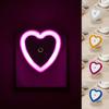 Light Sensor LED Heart Shaped US Plug-in Night Lamp for
