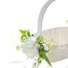 Blumenmädchenkorb Brautjungfer Spitzenbehälter Tragbare Hochzeitskörbe für Bankett,