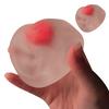 Clear Strawberry Squeeze Toy Stress Relief Transparent Jelly Ball Sensory Toy Portable Travel