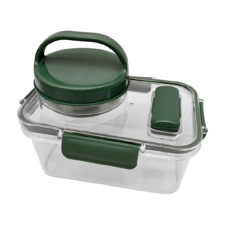 

Plastic Salad Storage Jar With Leakproof Lid Light Weight Portable Salad Container For Storing Snacks Fruits Vegetables