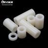 ABS Nylon Plastic Pakking & Afstandhouder Platte Ring, M4 Ronde Gat Isolator, Dubbel Doorlopende Bus, 1000 stuks.