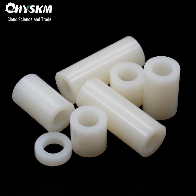 ABS Nylon Plastic Pakking & Afstandhouder Platte Ring, M4 Ronde Gat Isolator, Dubbel Doorlopende Bus, 1000 stuks.