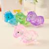 Mini Horse Squeeze Toy Stress Relief Clear Glitter Horse Stress Sugar Ball Sensory Toy Decompression Fidget Toy Party Favors