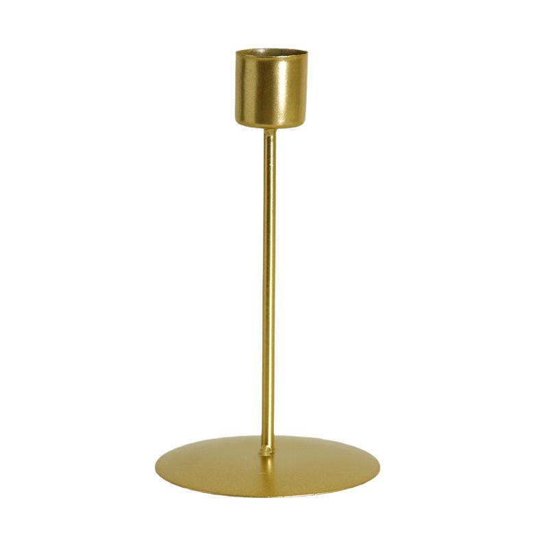 European Style Metal Candle Holders Simple Golden Wedding Decoration Bar Party Living Room Decor Home Decor Candlestick