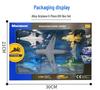 Durable Camouflage Fighter Jet Model Toy Set for Boys