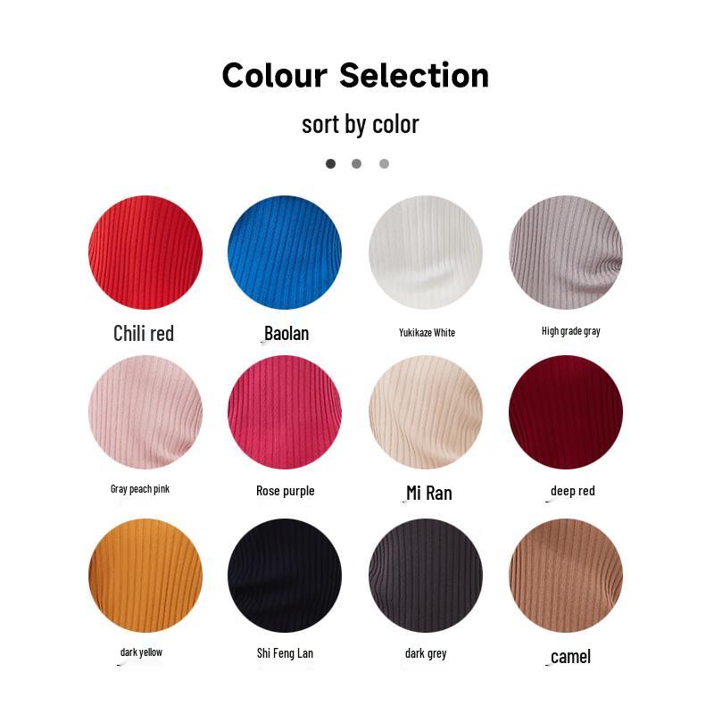 Hengyuanxiang Damen Seidenmischung Zopfmuster Langarm T-Shirt