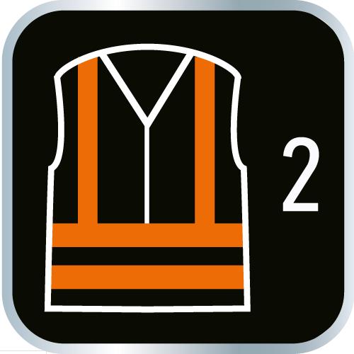 Hi-Vis Insulated Work Jacket, Orange, Size S