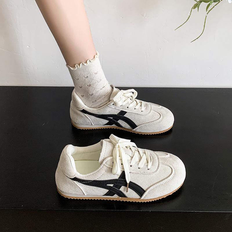 Versatile New 2025 Dexun Shoes Women's Spring and Summer Retro Forrest Gump Shoes Flat-bottomed Small Casual Sports Shoes