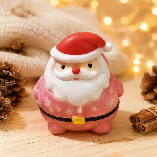 Soft Santa Fidget Toys Claus Stress Relief Toy, Christmas Squeeze Sensory Anxiety Toy Slow Rebound for Party Favors Pinch