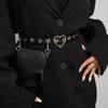 Mini Heart Waist Belt With Removable Leather Strap For Fashionable Women Spring