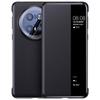 Huawei Mate70 Pro Phone Case, Premium Edition Universal Mate70 Pro+ Flip Smart View Window Leather Full Protection Shockproof Outer Case Cover, Black
