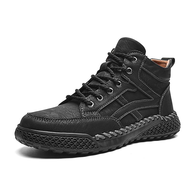 

Горячая продажа, большая резиновая противоскользящая подошва с утеплителем из коровьей кожи и хлопка для мужских зимних ботинок и хлопковой обуви 46