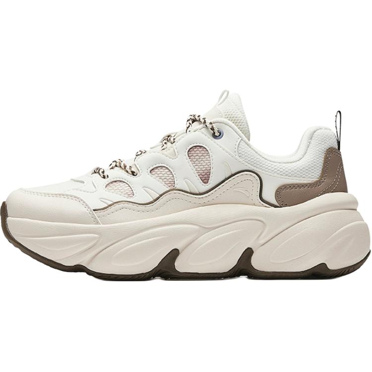 

Anta Fashion Trend Cute Claw Shoes Shock Absorbing Wear Resistant Low Top Casual Shoes Women sneaker Ivory 122538880-4 36