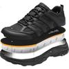 Qiangren Outdoor Waterproof Sports Casual Men's Shoes, 3515 Breathable Shock-Absorbing Hiking Training Shoes, JDA381A, Black, Size 46