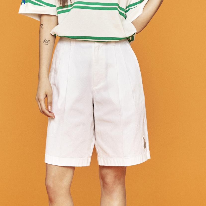 New MLB Casual Shorts Women's White 3FSMB0633-07WHS