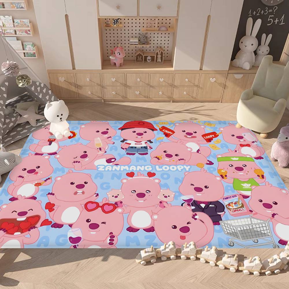 Cute Zanmang Loopy Fashion Kitchen Mat Kids Room Bedroom Decoration Balcony Anti-Slip Doormat Living Room Alfombra