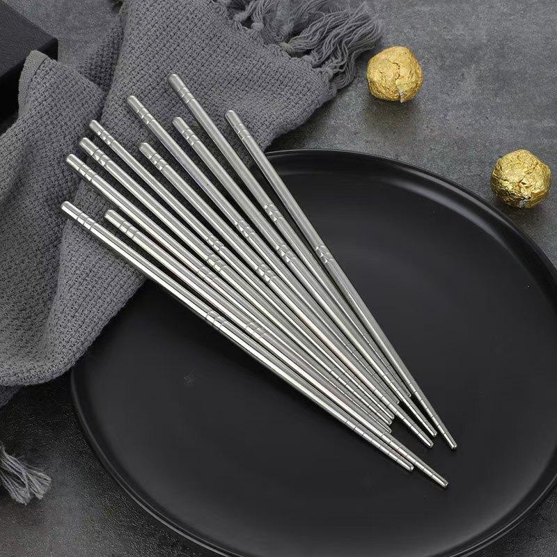 304 Stainless Steel Six-Ring Chopsticks
