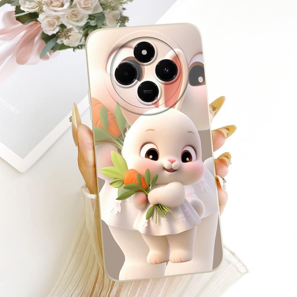 For Xiaomi Redmi 14C Case Redmi14C New Cute Cat Silicone Soft Cover For Poco C75 PocoC75 Redmi A4 A3 Pro Protective Phone Shells