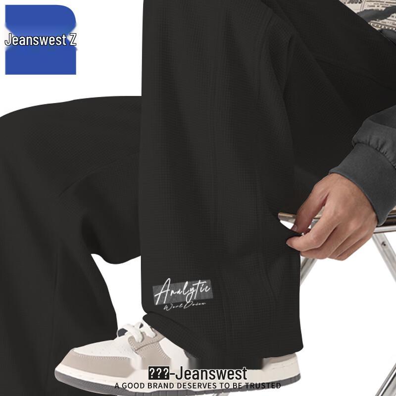 

Jeanswest Men s Z-Print Straight-Leg Casual Trousers 4XL