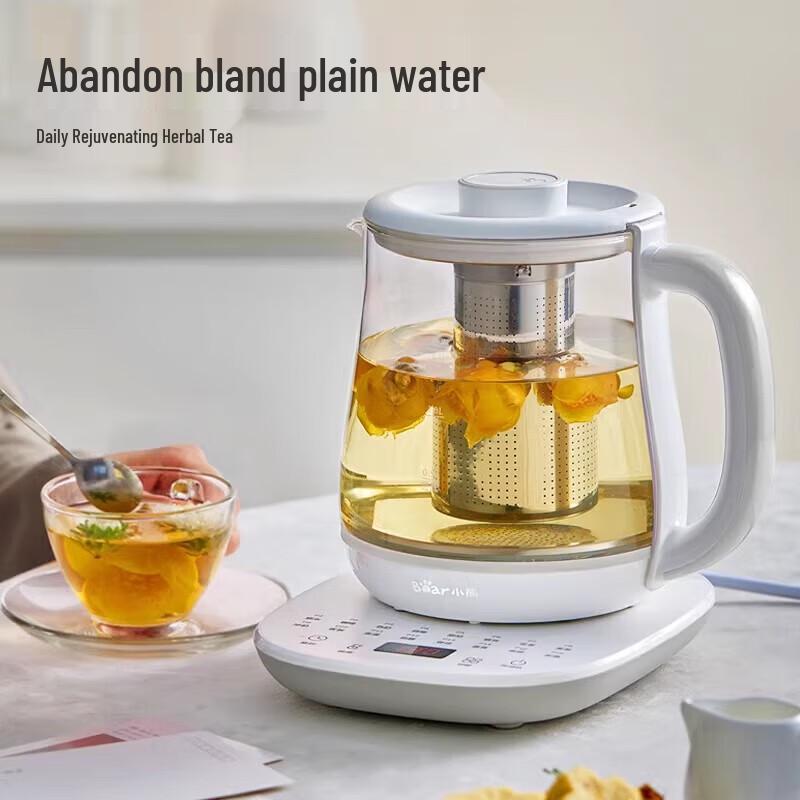 Bear Smart Glass Health & Tea Kettle 1.5L CN plug (adapter included)