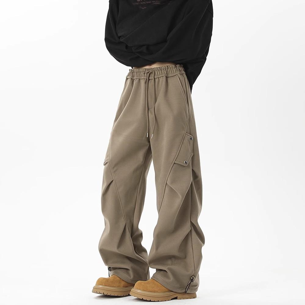 Work Pants for Men In Autumn Winter Fashion Brand Loose American Casual Sweatpants Martin Boots with