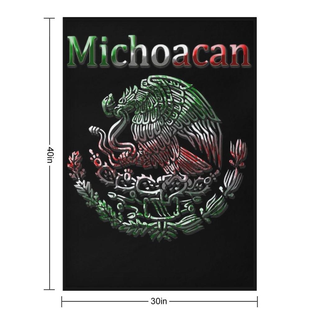 Michoacan Morelia Mexican colt flag Mexico Throw Blanket bed plaid Single funny gift Extra Large Throw Blankets