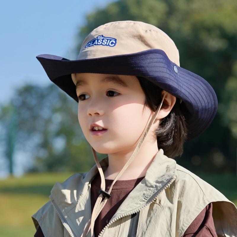 Western Cowboy Children'S Bucket Hat Boys Fashion Sun Hat Outdoor Climbing Hat Uv Protection Basin Hat