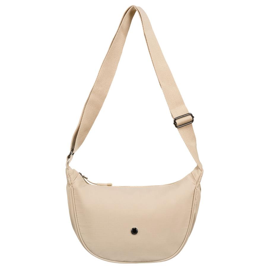 Beige Damenhandtasche aus Polyester an einem verstellbaren Riemen - Peterson